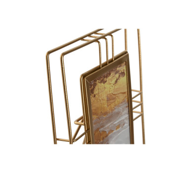 Фото рамка Home ESPRIT Позолоченный Металл Стеклянный 17,5 x 2,5 x 22,5 cm (12 штук)