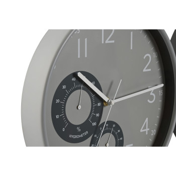 Wall Clock Home ESPRIT Black Grey PVC 30 x 4,7 x 30 cm (2 Units),,,