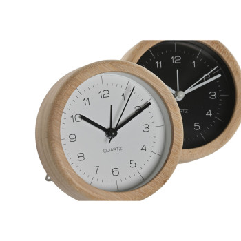 Table clock Home ESPRIT White Black (2 Units),,,