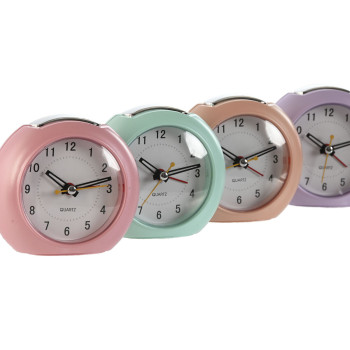 Table clock Home ESPRIT Pink Coral Mint Lilac (4 Units),,,