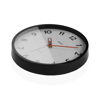 Wall Clock Versa Black Plastic 4 x 30 x 30 cm,,,