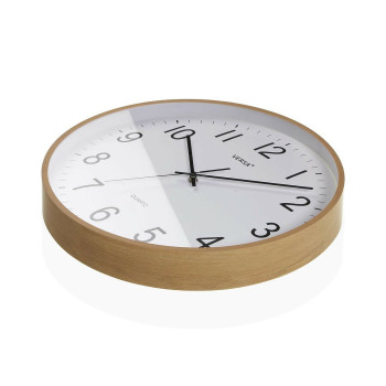 Wall Clock Versa Plastic Quartz MDF Wood 5,5 x 40,5 x 40,5 cm,,,