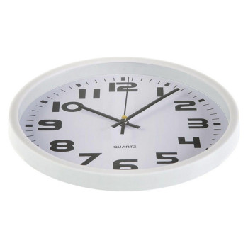 Wall Clock Versa White Plastic 3,8 x 25 x 25 cm,,,