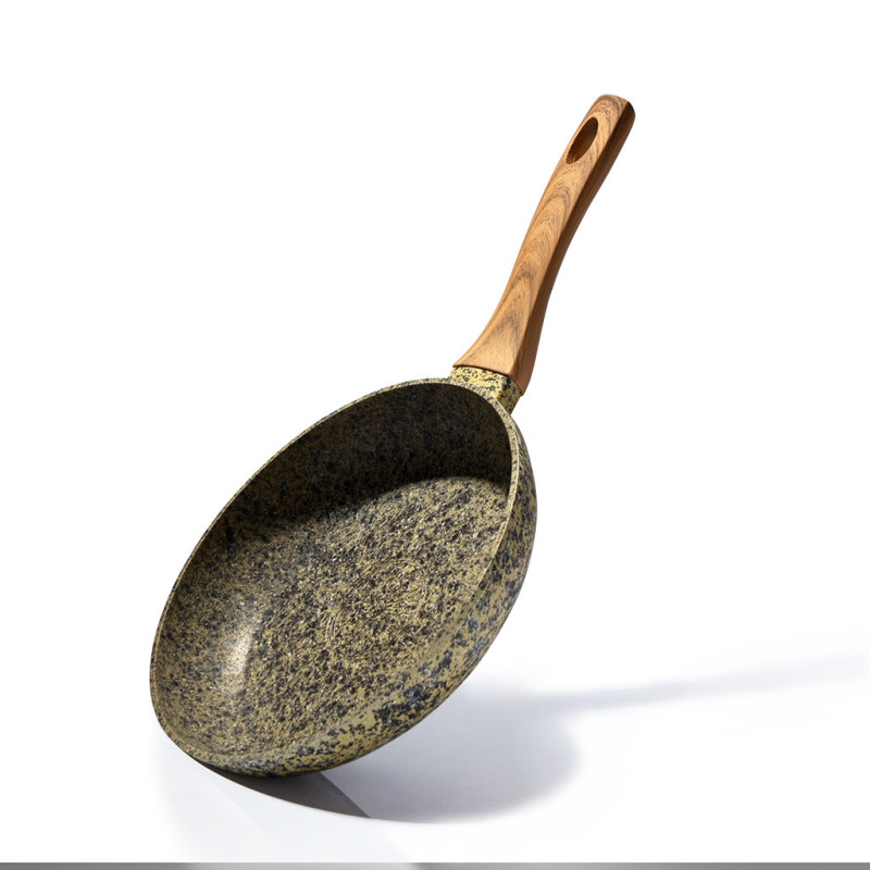Set of 5 frying pans MONBLANE STONE 24x4,9 cm in display box (aluminium with non-stick coating)