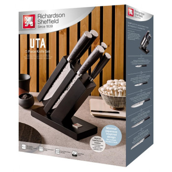 5-pcs Knife Set + block in gift box