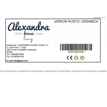 Vaas Alexandra House Living Pruun Keraamiline 27 x 57 x 27 cm,,,