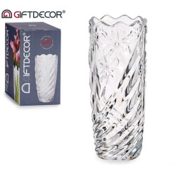 Vāze stikla. 19.5*8cm 89694
