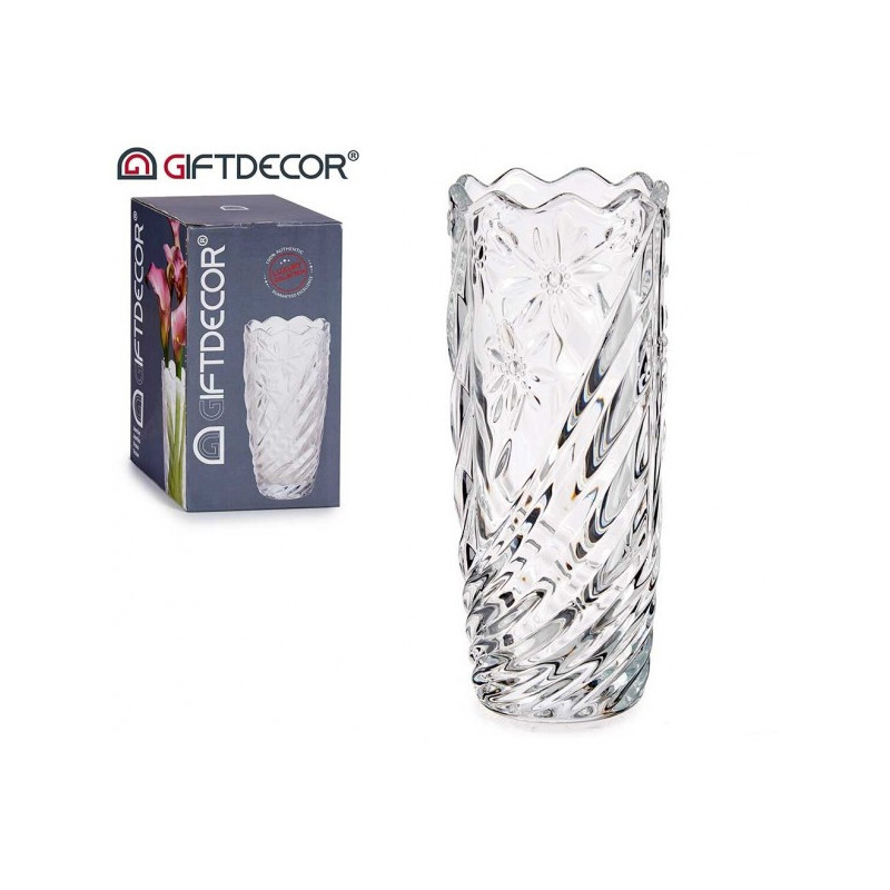 Vaza stikl. 19.5*8cm 89694