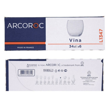 Šota glāze Arcoroc Gin Caurspīdīgs Stikls