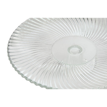 Plakans trauks Home ESPRIT Caurspīdīgs Stikls 26 x 26 x 8 cm