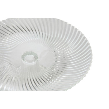Plakans trauks Home ESPRIT Caurspīdīgs Stikls 20,5 x 20,5 x 7,5 cm