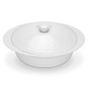 Round baking dish with ceramic lid Parmigiano  29.2x25х7.2 cm / 1.7L (porcelain)