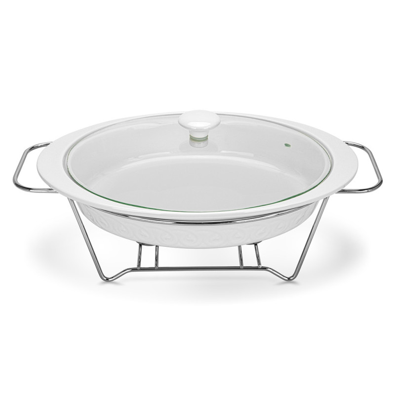 Oval chafing dish Parmigiano 36x25.7x6.1 cm / 1.9L (porcelain)
