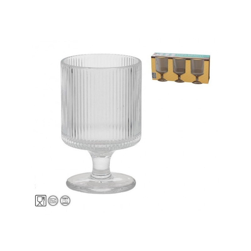 из стеклаinės 250ml 3шт su на ножке