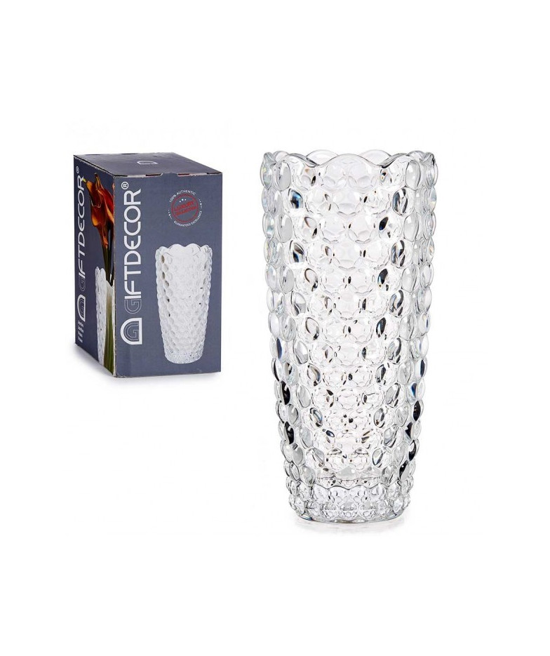 Vāze stikla. 19.5*8cm BUBBLE GIFT