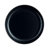 COTTAGE BLACK DINING  PLATE  25CM, MELNS, STIKLS, Luminarc