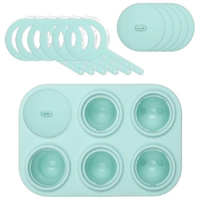 POPSICLE SALDĒJUMA FORMIŅU SET.6PC.., ARKTIKAS DZĪVNIECIŅI, PIPARMĒTRU KRĀSĀ, SILIKONS, Lurch