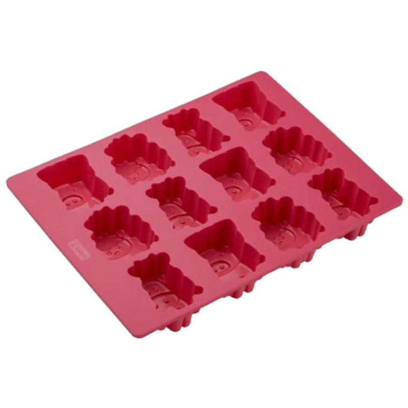 FLEXIFORM MY LITTLE FARM KŪCIŅU FORMA 12GAB., ROZĀ, SILIKONS, Lurch