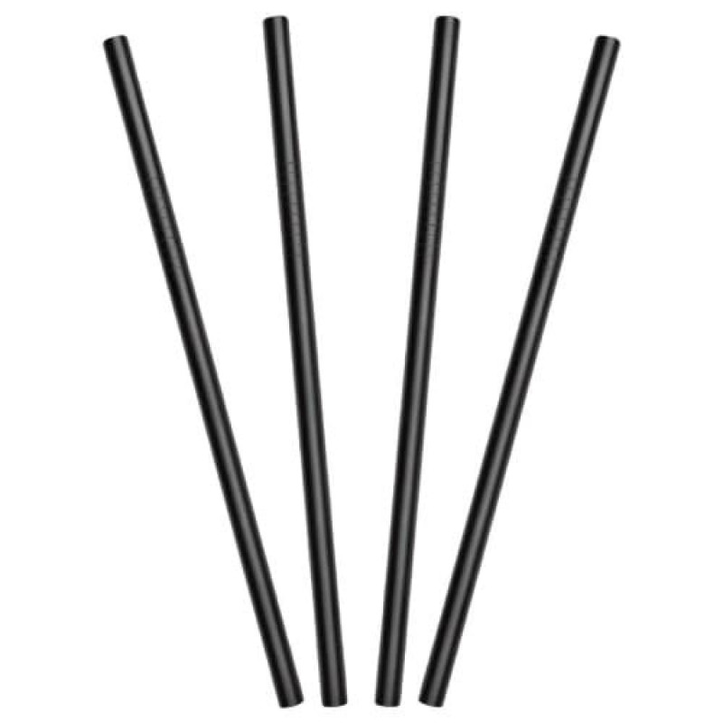 STRAWS SET.4PC.., 20CM, AR BIRSTĪTI, GRAFĪTA KRĀSĀ, NER.TĒR., Lurch