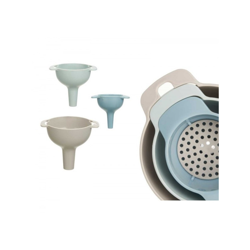 Piltuvėliai plast. 6/8/10cm 3vnt 92600