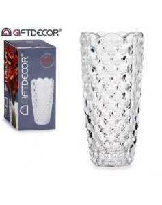 Vāze stikla. 25*12cm BUBBLE...