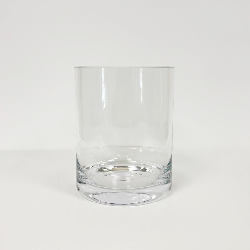 VĀZE CILINDRS H15CM, D12CM, STIKLS, Partner