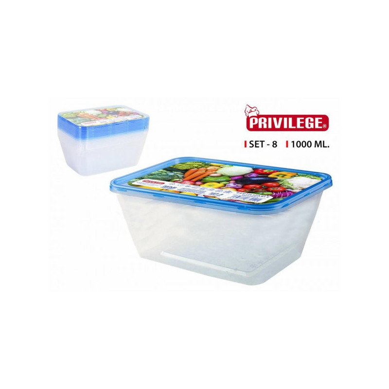 Kastes продуктовые ptmasasmasas. 1.0L 8шт Privilege 3042