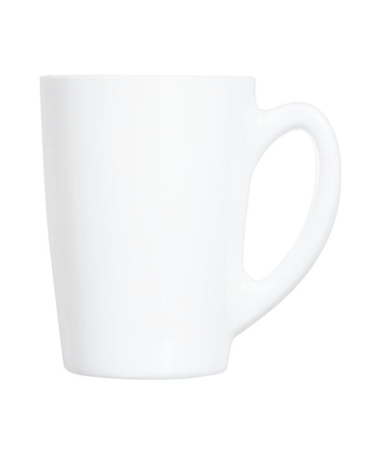 LUMINARC NEW MORNING MUG 320ML, WHITE, STIKLS, Ambition
