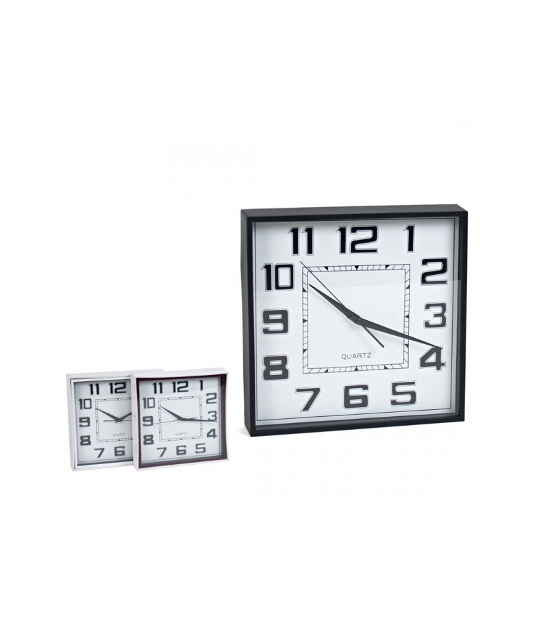 Pulkstenis plast. sieninis 28*28cm STYLUS