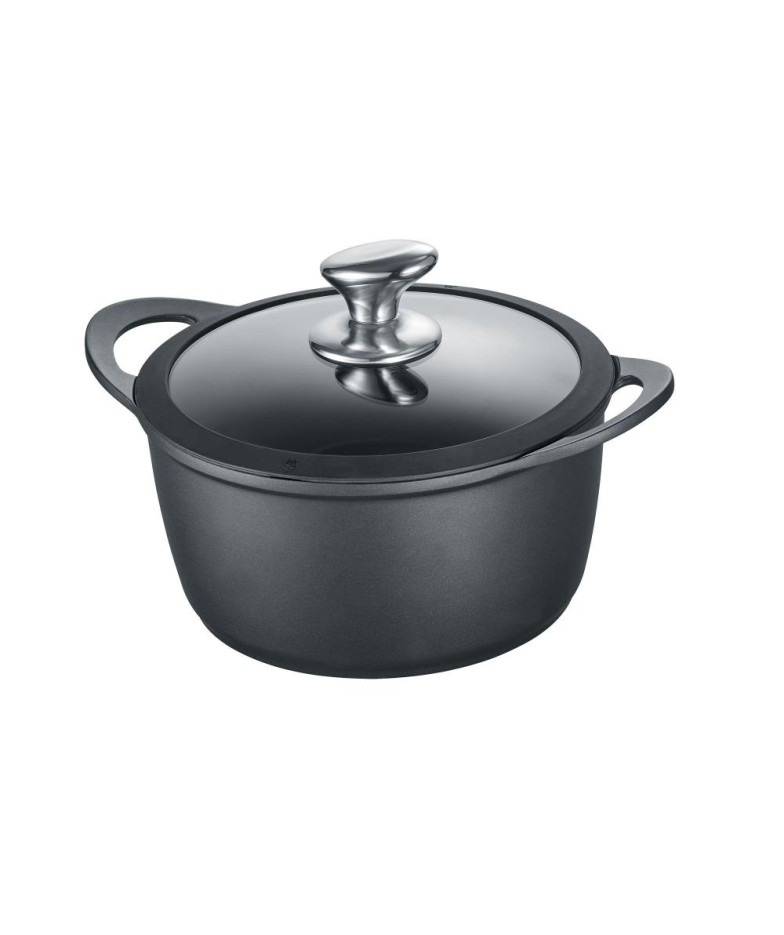 VIENNA KATLS 24CM, AR VĀKU, MELNS, LIETS ALUMĪNIJS, INDUKCIJAI, Berndes