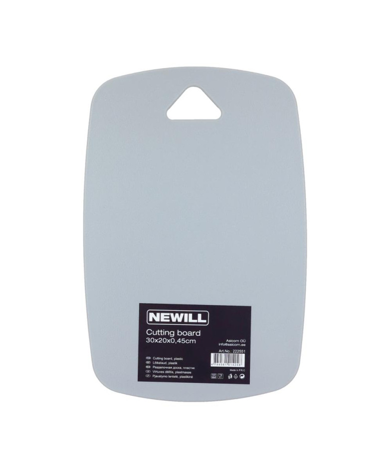 DĒLĪTIS 30x20x0.45CM, GAIŠI PELĒKS, PLASTMASA, NEWILL