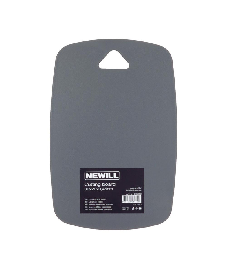 DĒLĪTIS 30x20x0.45CM, TUMŠI PELĒKS, PLASTMASA, NEWILL