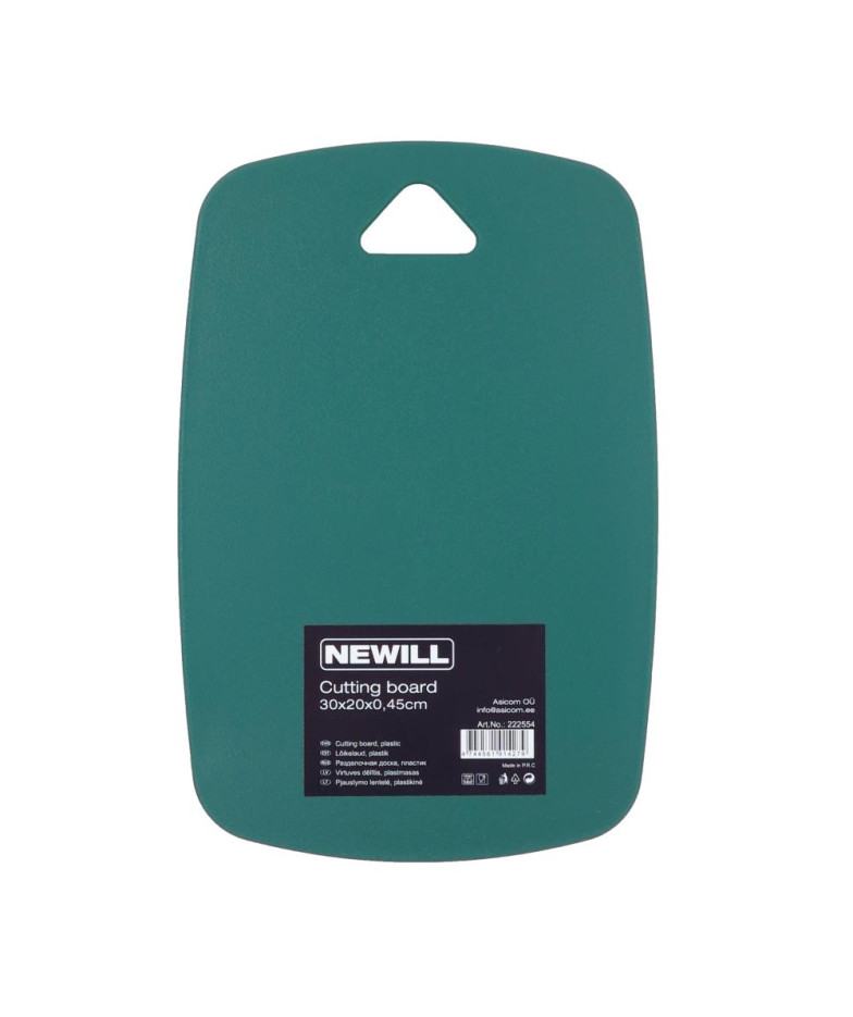 ДОСКА  30x20x0.45CM, ЗЕЛЕНЫЙ , PLASTMASA, NEWILL