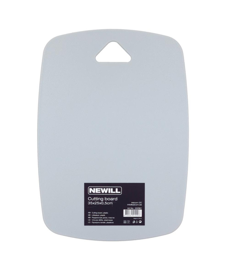 DĒLĪTIS 35x2x0.5CM, GAIŠI PELĒKS, PLASTMASA, NEWILL