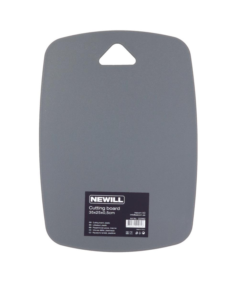 DĒLĪTIS 35x2x0.5CM, TUMŠI PELĒKS, PLASTMASA, NEWILL