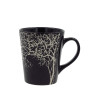 TREE MUG 350ML, black , KERAMIKA, NEWILL
