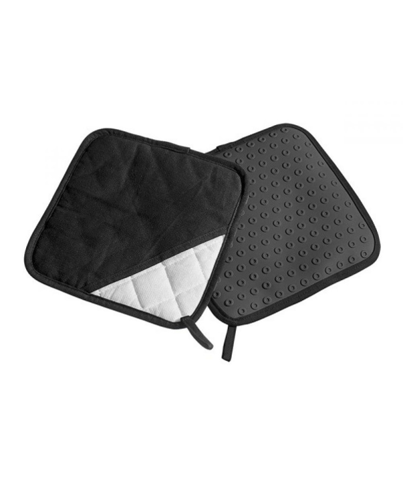 KARSTUMIZTURĪGU CIMDIŅU KOMPL.2GB., MELNS, KOKVILNA/SILIKONS, Lurch