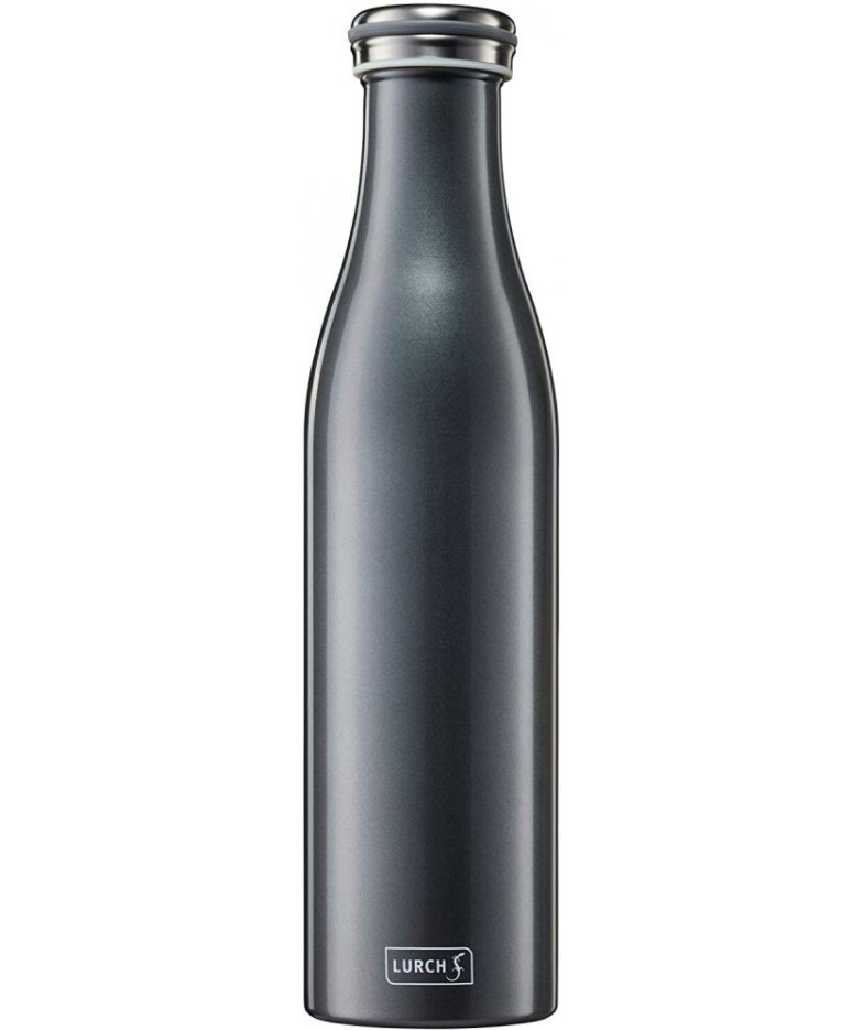 TERMOPUDELE 750ML, TUMŠI PELĒKA, AR METĀLISKU SPĪDUMU, N/T, Lurch