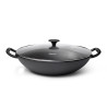 Wok 36 x 9 cm / 5 LTR with glass lid (cast iron)