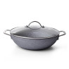 Wok MOON STONE 28x8/3700 ml cm ar stikla vāku (alumīnijs)