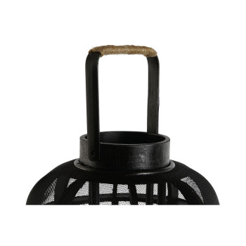 Svečturis Home ESPRIT Melns Metāls 25,5 x 25,5 x 46,5 cm,,,