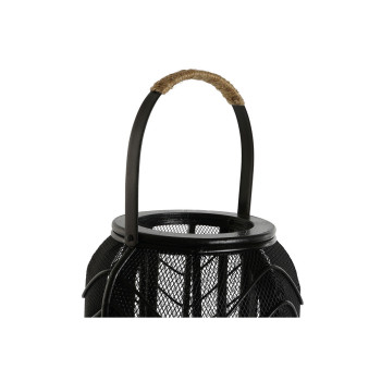 Žvakidė Home ESPRIT Juoda Metalinis 21,5 x 21,5 x 43,5 cm,,,