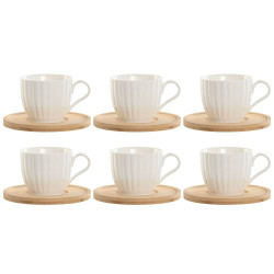 Set of 6 Cups with Plate...