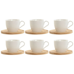 Set of 6 Cups with Plate...