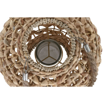 Žvakidė Home ESPRIT Natūralus Metalinis 28 x 28 x 42 cm,,,
