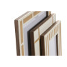 Photo frame Home ESPRIT White Natural Resin Bone (3 Units)