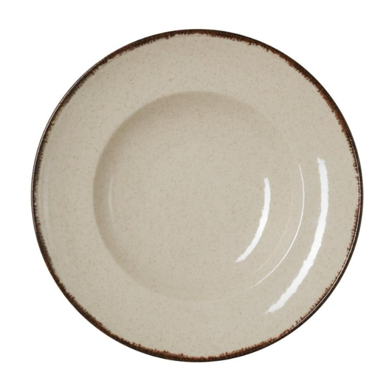 SMILLA SAND PASTAS ТАРЕЛКА  D27.5CM, BĒŠS, PORCELĀNS, WAS
