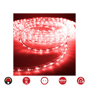 LED-tuub EDM 72706 flexiLED Punane 1,75 W x 1 m 48 m 2-suunaline,,,