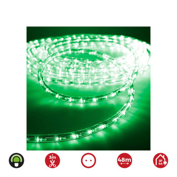 LED caurule EDM 72709 flexiLED Zaļš 1,75 W x 1 m 48 m 2 ceļi,,,