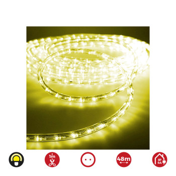 LED caurule EDM 72717 flexiLED Dzeltens 1,4 W x 1 m 48 m 2 ceļi,,,